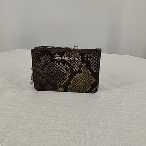 Michael Kors Snake Print Wristlet